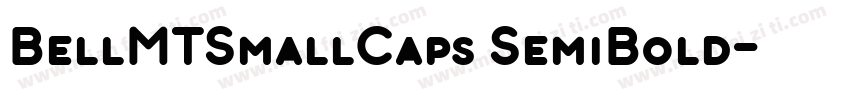 BellMTSmallCaps SemiBold字体转换
